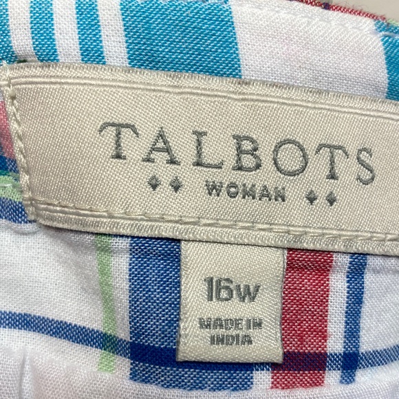 Talbots Plaid Madras Skirt in Pink, Blue, Green, Red - Picture 2 of 7